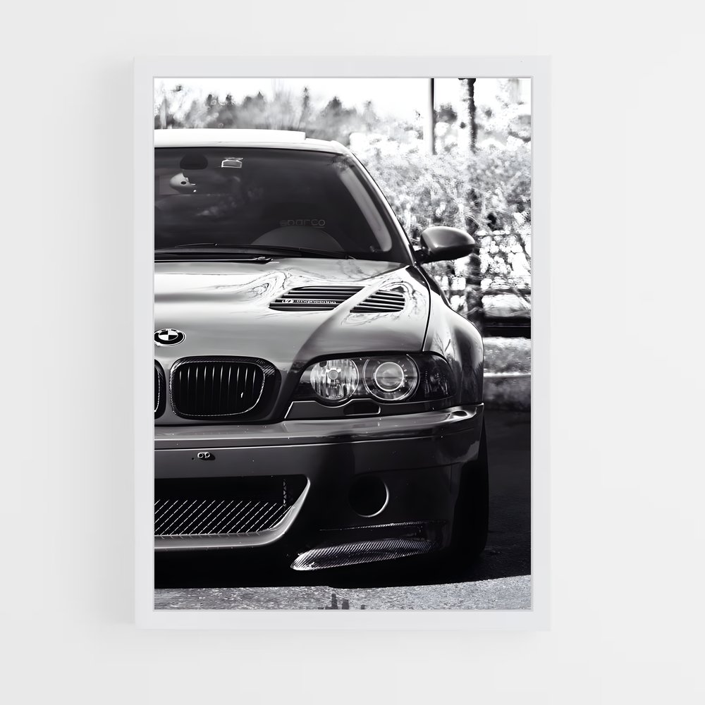 Poster M3 Noir et Blanc – affiche BMW (vue 3)
